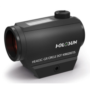 Коллиматорный прицел Holosun Technologies, HE403C-GR Elite Green Dot,2MOA, черный