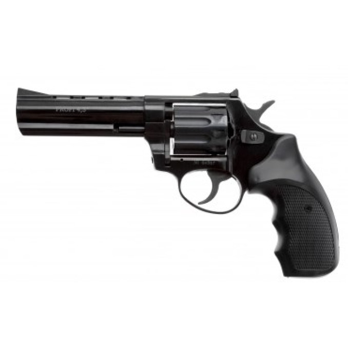 Револьвер под патрон Флобера "PROFI-4.5" (черный/пластик)