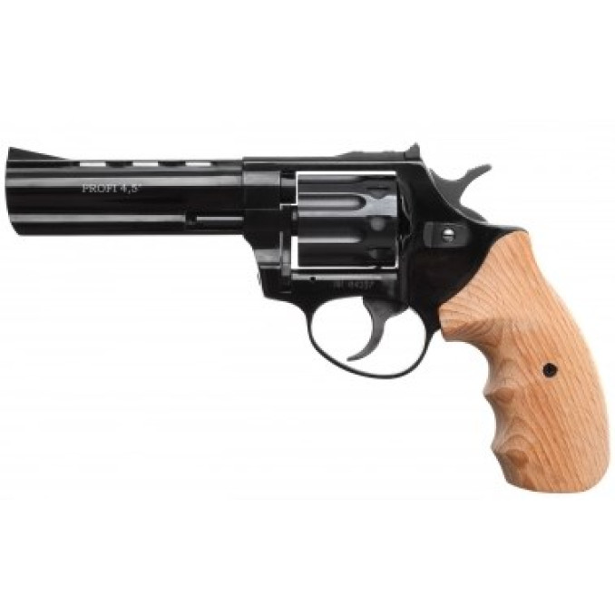Револьвер под патрон Флобера "PROFI-4.5" (черный/бук)