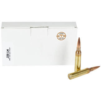 Патрон STS кал .338 Lapua Magnum куля SMK HPBT 300 гр (19,44 г)