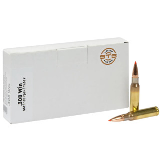 Патрон STS кал .308 Win Short Barrel куля Hornady SST маса 180 гр (11,66 г)