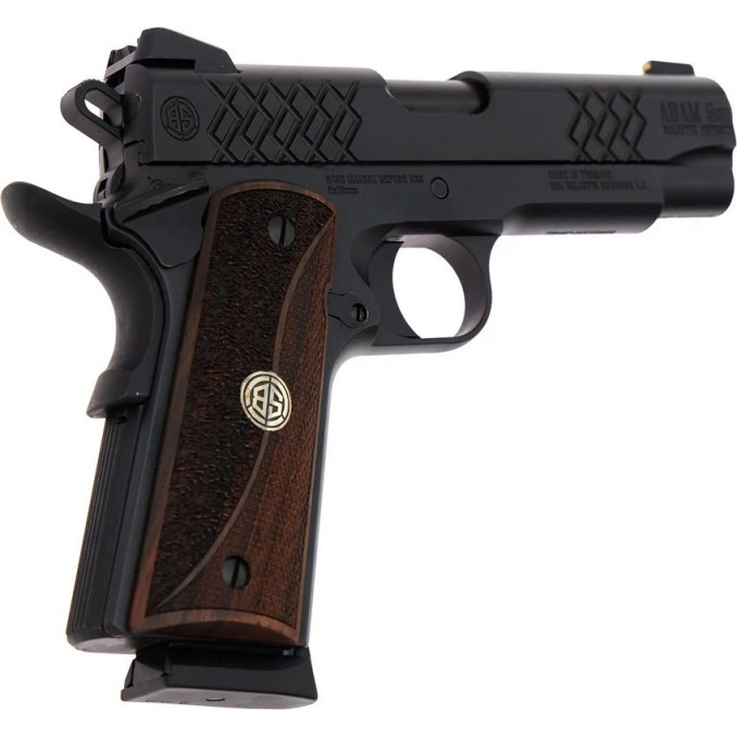 Пістолет спортивний Balistik Defence Adam Black Model кал. 9x19, ствол 4,4"