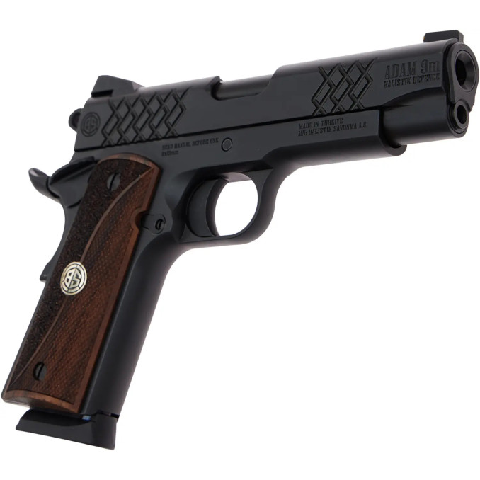 Пістолет спортивний Balistik Defence Adam Black Model кал. 9x19, ствол 4,4"