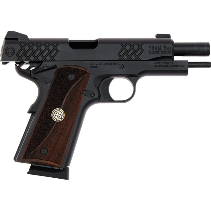 Пістолет спортивний Balistik Defence Adam Black Model кал. 9x19, ствол 4,4"