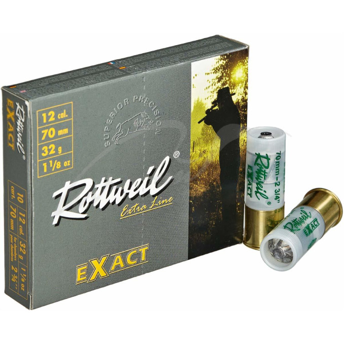 Патрон Rottweil Exact кал.12/70 куля Gualandi маса 32 г
