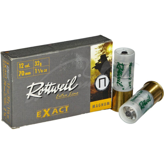 Патрон Rottweil Exact Magnum кал.12/70 куля Gualandi маса 32 г