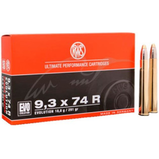Патрон RWS кал.9,3x74 R пуля EVO масса 18,8 г
