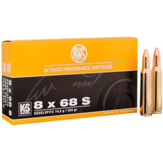Патрон RWS кал.8х68 S куля KS маса 14,5 г