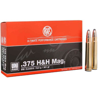 Патрон RWS кал.375 H&H куля UNI Classic маса 19,5 г