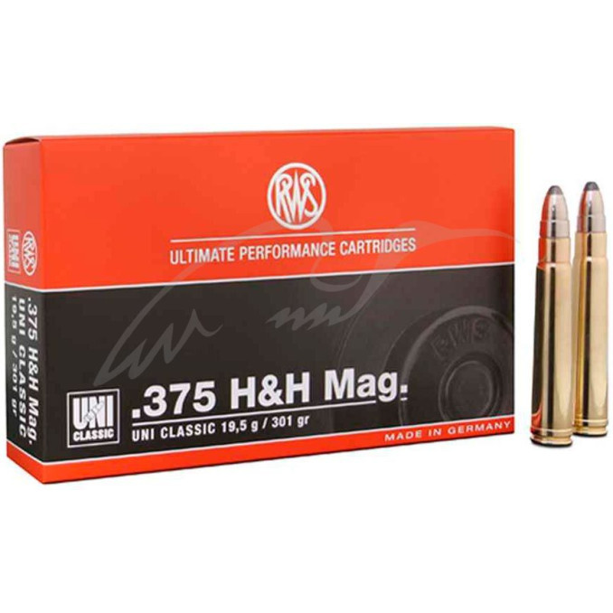 Патрон RWS кал.375 H&H куля UNI Classic маса 19,5 г