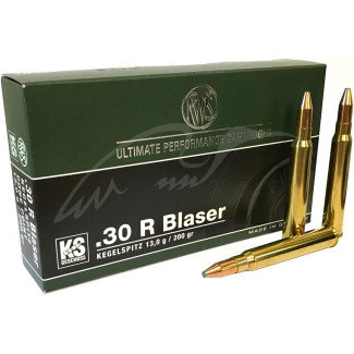 Патрон RWS кал. 30 R Blaser куля маса KS 13 г