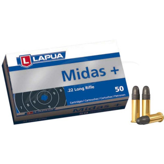Патрон Lapua Midas+ кал.22 LR куля 2,59 г/40 гран. Поч. швидкість 327 м/с.