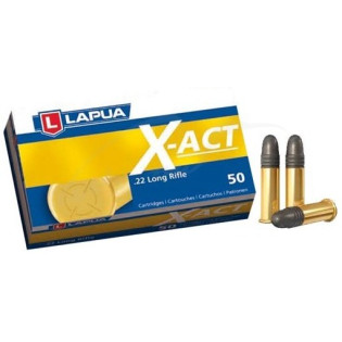 Патрон Lapua X-ACT кал.22 LR куля 2,59 г / 40 гран. Поч. швидкість 327 м / с.