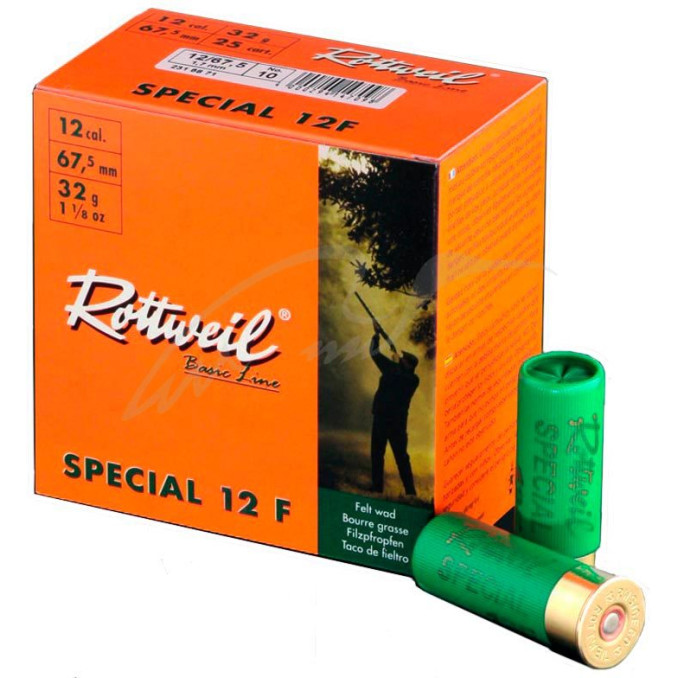 Патрон Rottweil Special 12 F кал.12/67,5 дріб № 4 (3,2 мм) навішування 32 г