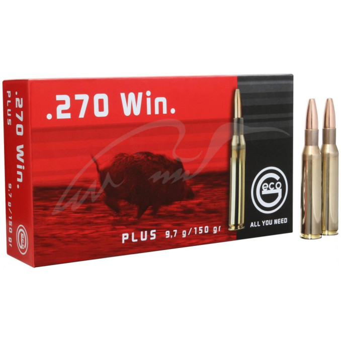 Патрон GECO кал. 270 Win куля Plus маса 9,72 г/150 гр