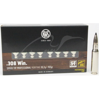 Патрон RWS кал. 308 Win Short Rifle куля SPEED TIP PRO маса 10,7 г / 165 гран