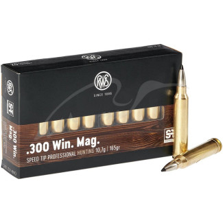 Патрон RWS кал. 300 Win Mag куля SPEED TIP PRO маса 10,7 г/165 гран