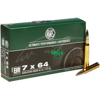 Патрон RWS кал. 7x64 куля EVO Green маса 8,2 г / 127 гран