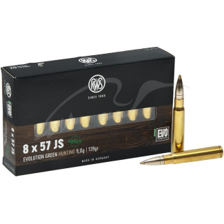 Патрон RWS кал. 8x57 JS куля EVO Green маса 9 г / 139 гран