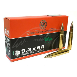 Патрон RWS кал. 9,3х62 куля EVO Green маса 11,9 г / 184 гран