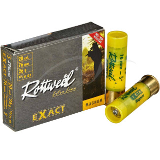 Патрон Rottweil Exact Magnum кал.20/76 куля Gualandi маса 26 г