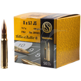 Патрон Sellier & Bellot кал. 8х57 JS пуля FMJ масса 12,7 грамм/ 196 гран. Нач. скорость 780 м/с.