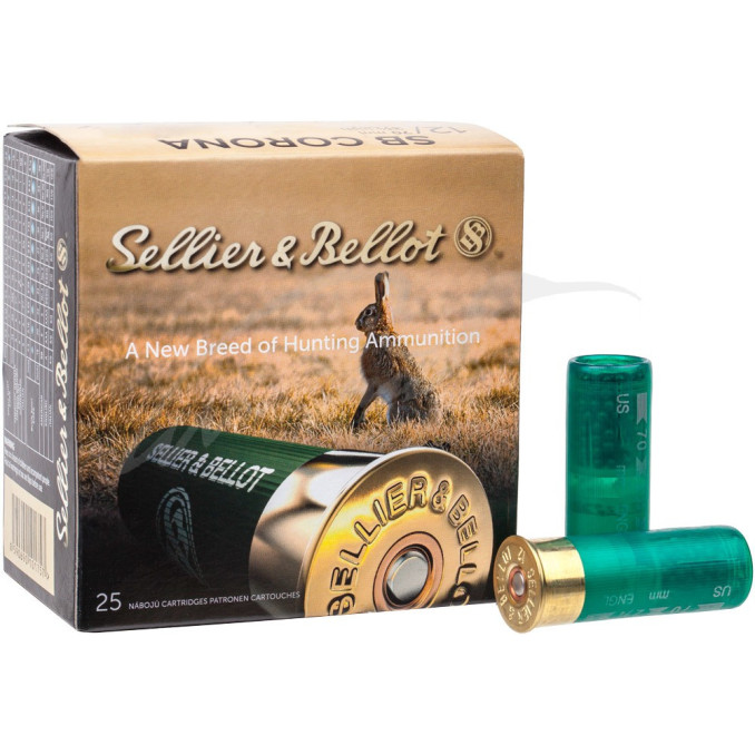 Патрон Sellier & Bellot CORONA кал. 12/70 дробь №5 (3 мм) навеска 32 г