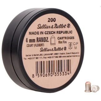 Патрон Флобера Sellier & Bellot Randz Curte кал. 4 mm short 200 шт/уп.