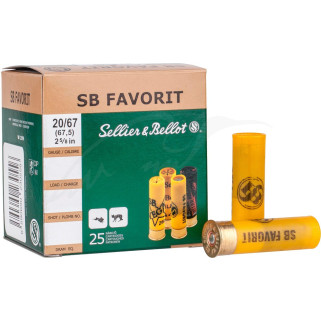 Патрон Sellier & Bellot FAVORIT кал. 20/67,5 картечь 6,83 мм навеска 28 г (без контейнера)