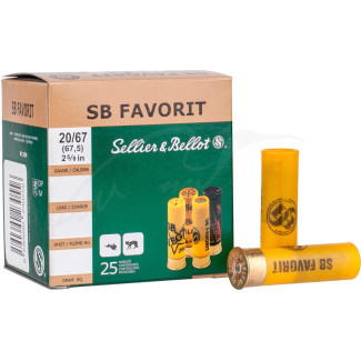 Патрон Sellier & Bellot FAVORIT кал. 20/67,5 картечь 6,83 мм навеска 28 г (без контейнера)
