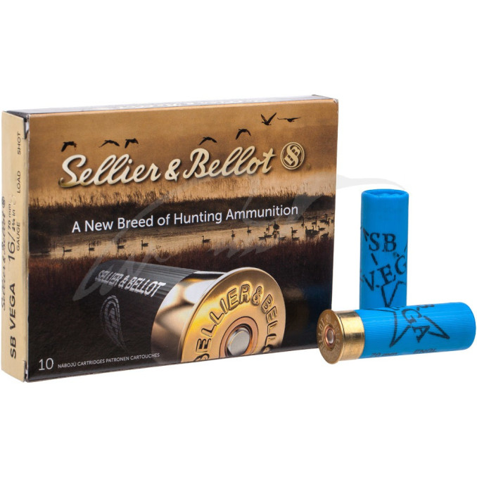 Патрон Sellier & Bellot VEGA кал. 16/70 дріб №1 (4 мм) навішування 30 г