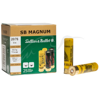 Патрон Sellier & Bellot MAGNUM кал. 20/76 дробь № 5 (3 мм) навеска 33,5 г