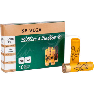 Патрон Sellier & Bellot VEGA кал. 20/70 дріб №6 (2,75 мм) навішування 26 г
