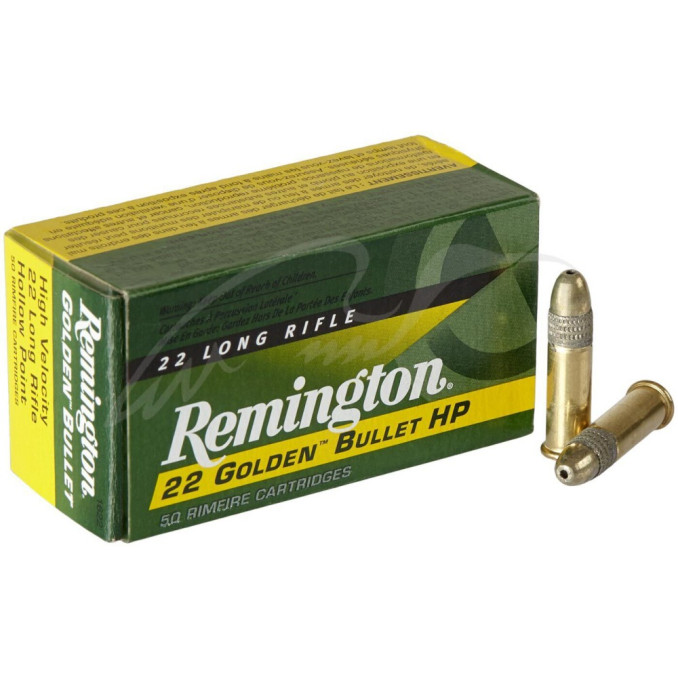 Патрон Remington Gold Bullet High Velocity кал .22 LR куля HP маса 36 гр (2.3 г)