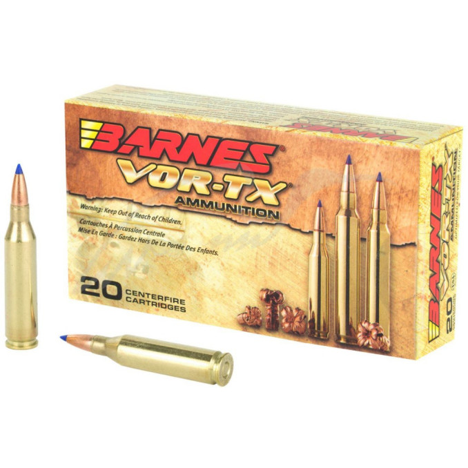 Патрон Barnes кал. 243 Win куля TTSX BT маса 5.2 г/80 гран. Поч. швидкість 1020 м/с