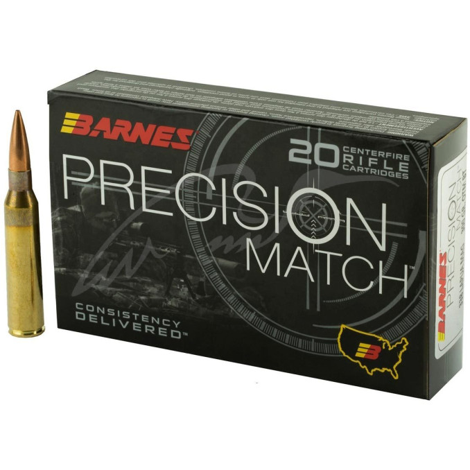 Патрон Barnes кал. 338 Lapua Mag куля OTM BT маса 19.44 г/300 гран. Поч. швидкість 792 м/с