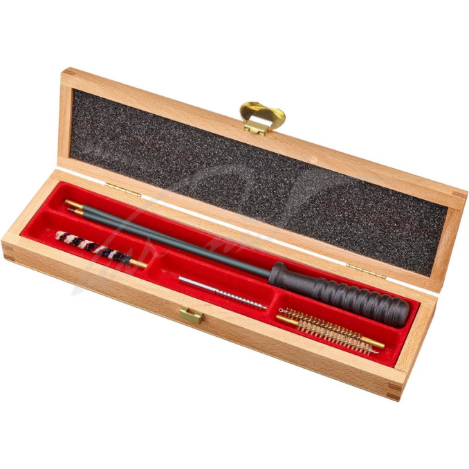 Набір MEGAline для чищення пневматичної/нарізної зброї кал .22. Сталь в обплетенні. 1/8