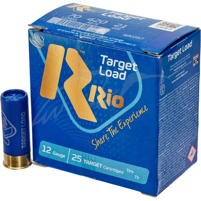 Патрон RIO Target Load-21 (RIO-20) кал. 12/70 дріб №9 (2 мм) навішування 21 г