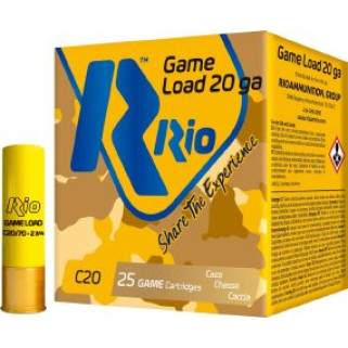 Патрон RIO Game Load C20 NEW кал. 20/70 дробь №7 (2.5 мм) навеска 25 г