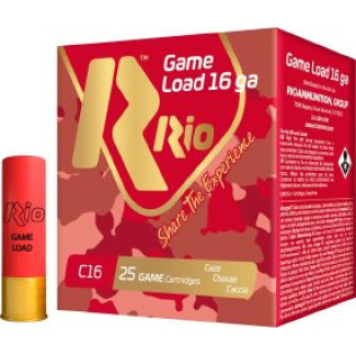 Патрон RIO Game Load C16 NEW кал. 16/70 дробь №0 (4.25 мм) навеска 28 г