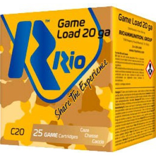 Патрон RIO Game Load C20 NEW кал. 20/70 дробь №5 (3 мм) навеска 25 г