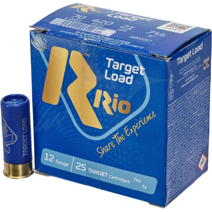 Патрон RIO Target Load-21 кал. 12/70 дробь №7.5 навеска 21 г