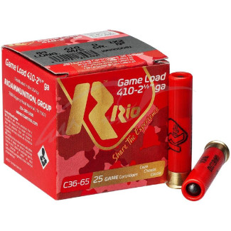 Патрон RIO Game Load кал. 410/65 картеч 1х2 (8 мм)