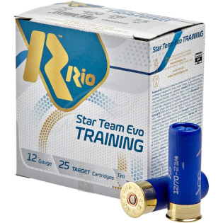 Патрон RIO Star Team EVO Training кал. 12/70 дріб № 9 (2,0 мм) навішування 24 г поч. швидкість 400 м/с