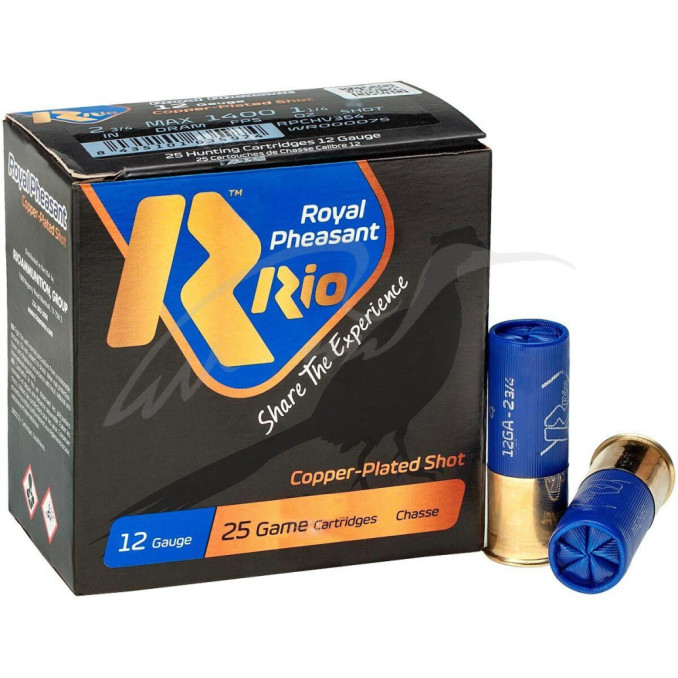 Патрон RIO Royal Pheasant COPPER Plated кал. 12/70 дріб № 2/0
