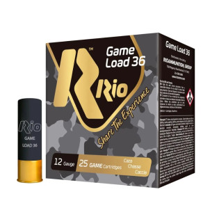 Патрон RIO Game Load-36 кал. 12/70, дріб №2 (3,75 мм), наважка 36 г