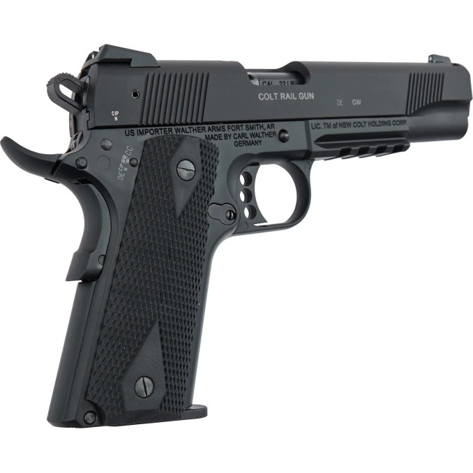 Пістолет спортивний Walther Colt 1911 RAIL GUN калібр .22 LR
