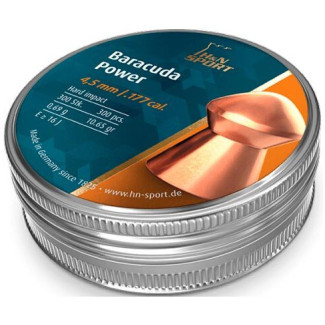 Пули пневматические H&N Baracuda Power. Кал. 4.5 мм. Вес - 0.69 г