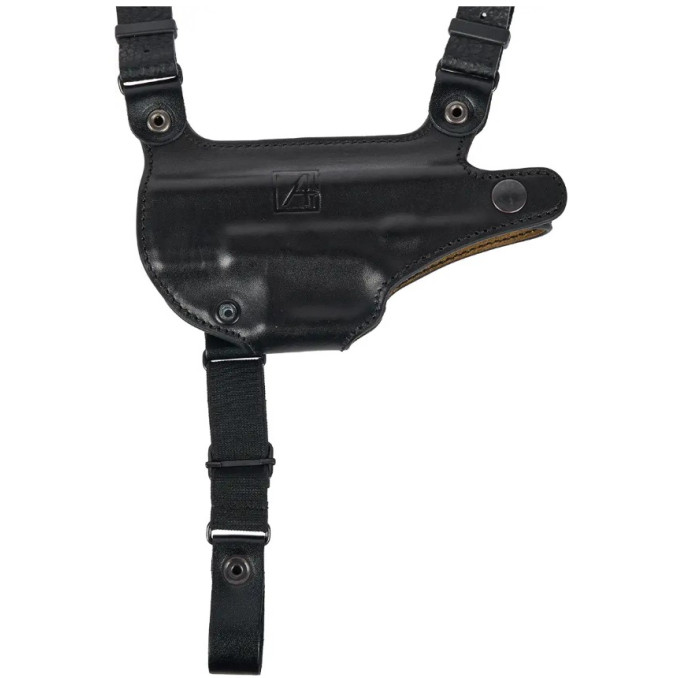 Кобура A-Line 1КП2+ плечова шкіряна з підсумком для Glock17