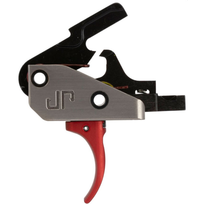 Ударно-спусковой механизм JP Enterprises Fire Control Module Curved Trigger Red для карабинов на базе AR-10/AR-15